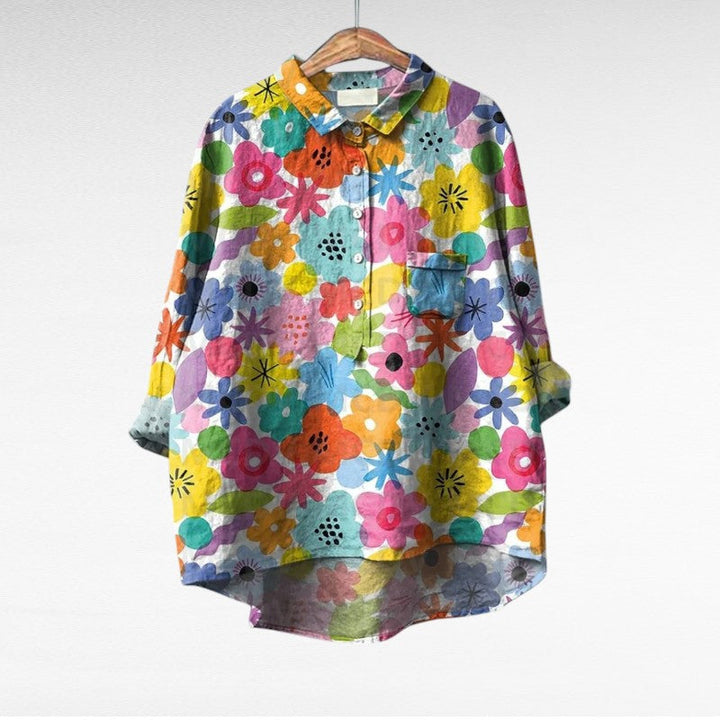 Women's Printed Summer Blouse - Lightweight & Effortless Style
