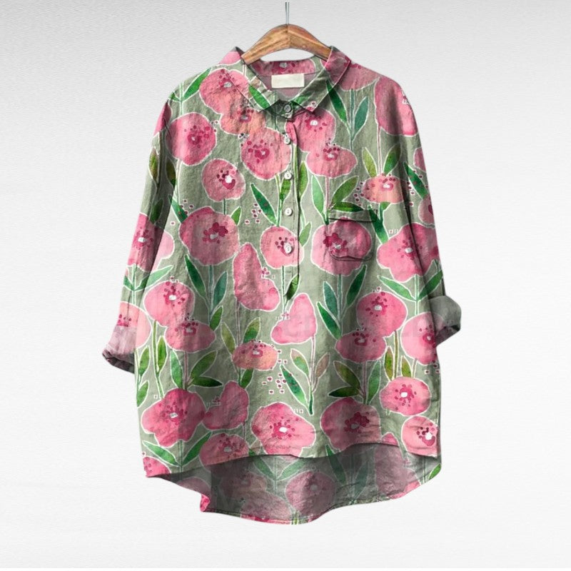 Women's Printed Summer Blouse - Lightweight & Effortless Style