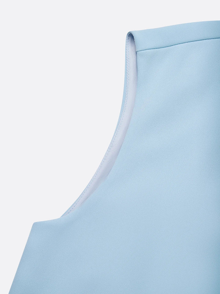 Women's Stretch Midi Dress with Side Drape - Effortless Elegance