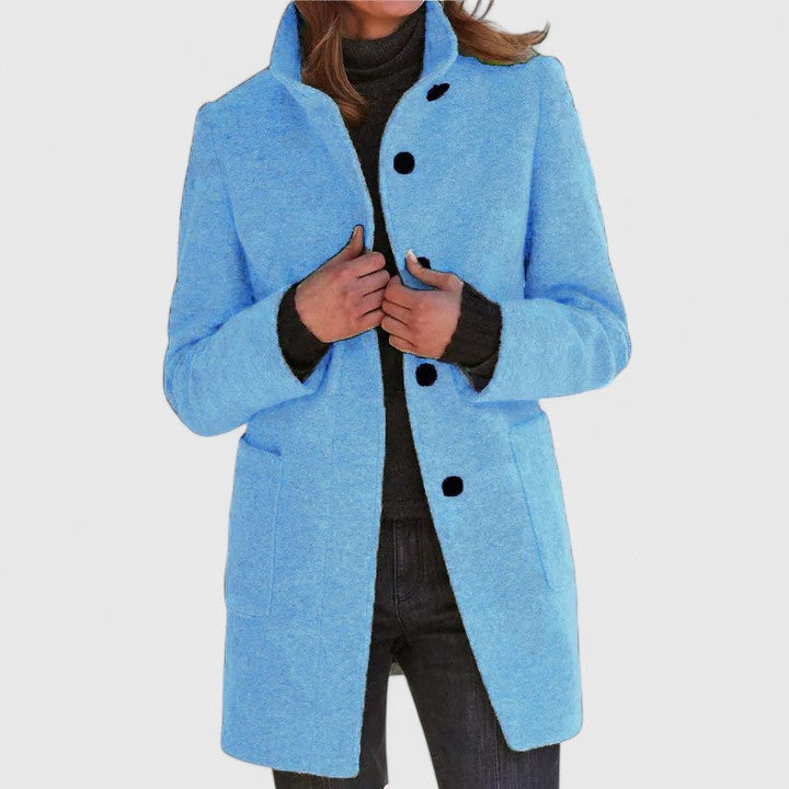 Women's Classic Tailored Coat - Effortless Sophistication