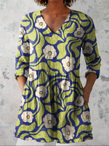 Women's V-Neck Longline Shirt with Pockets - Everyday Essential