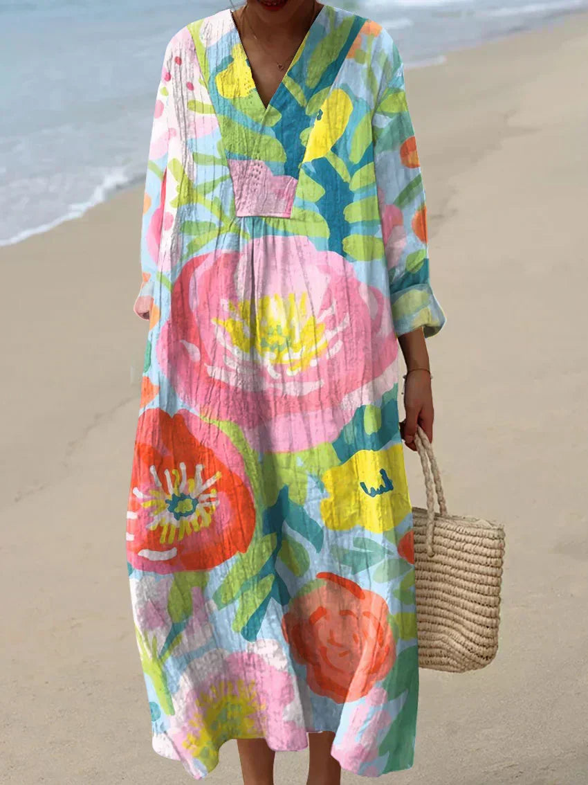 Women's Cotton Print Dress - Effortless Summer Style
