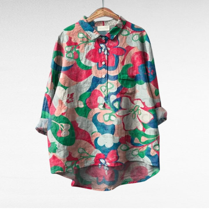 Women's Printed Summer Blouse - Lightweight & Effortless Style