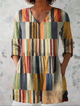 Women's Extended V-Neck Blouse - Effortless Everyday Style
