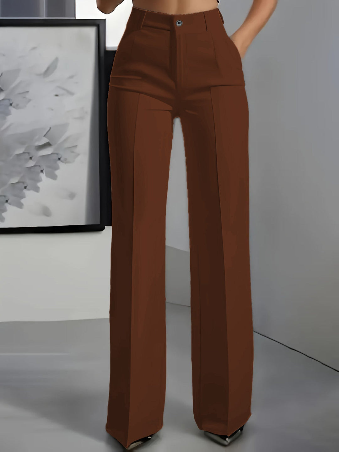 Women's Wide-Leg Tailored Pants - Effortless Elegance