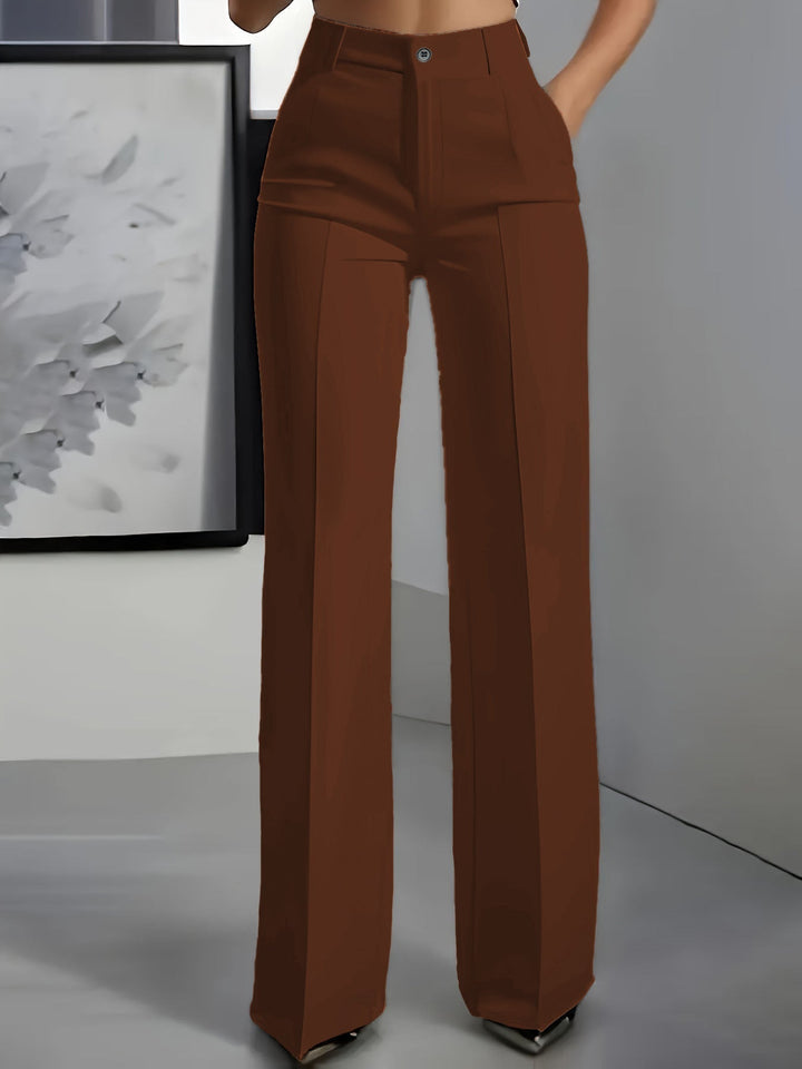 Women's Wide-Leg Tailored Pants - Effortless Elegance