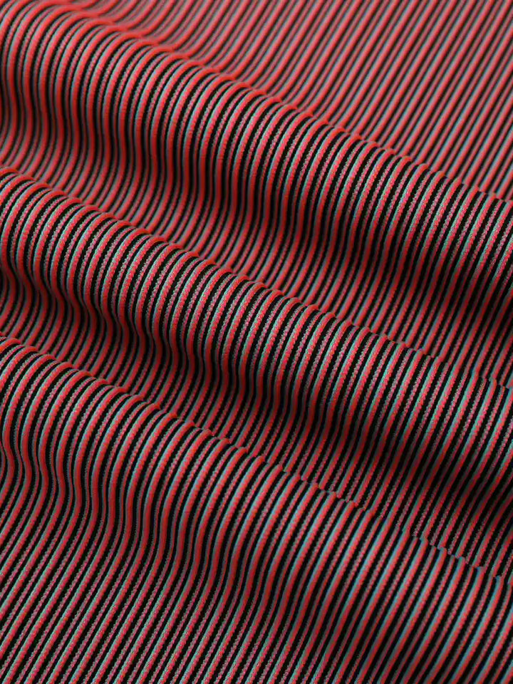 Men's Lightweight Striped Trousers – Straight-Leg Drawstring