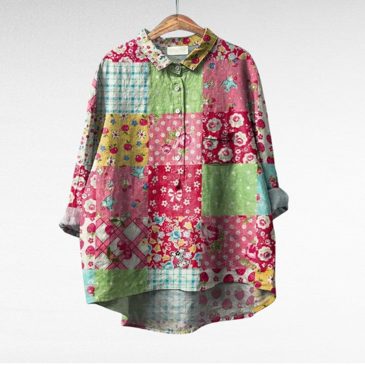 Women's Printed Summer Blouse - Lightweight & Effortless Style