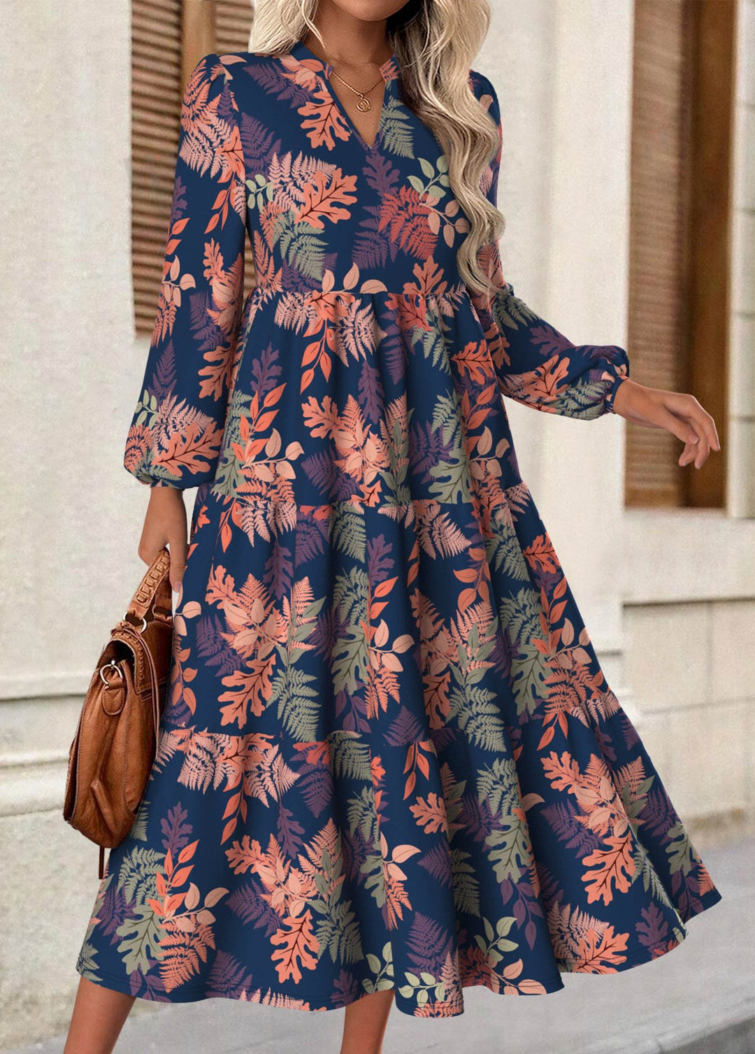 Women's Floral Soft Blossom Dress - Effortless Everyday Elegance