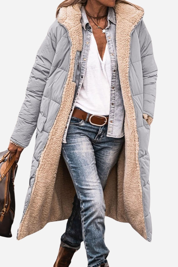 Women's Colette Reversible Sherpa Lined Jacket - Cozy & Warm