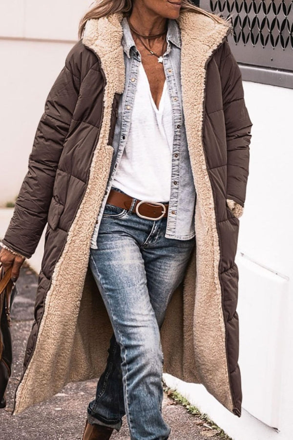 Women's Colette Reversible Sherpa Lined Jacket - Cozy & Warm