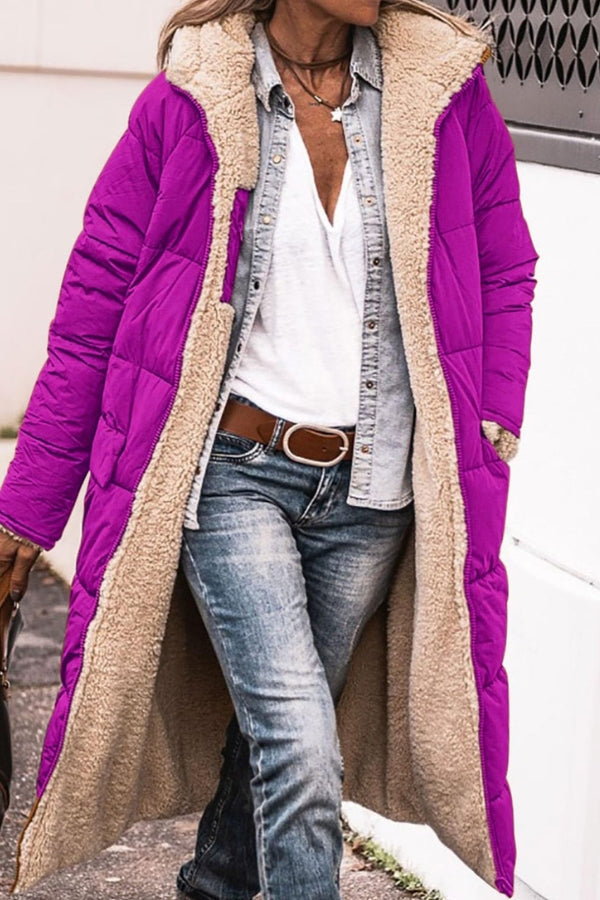 Women's Colette Reversible Sherpa Lined Jacket - Cozy & Warm