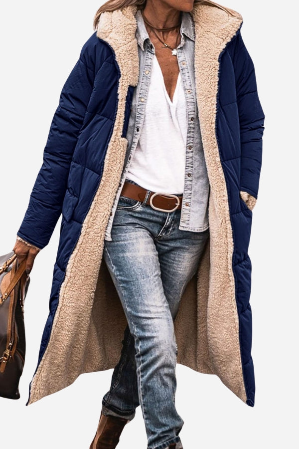 Women's Colette Reversible Sherpa Lined Jacket - Cozy & Warm