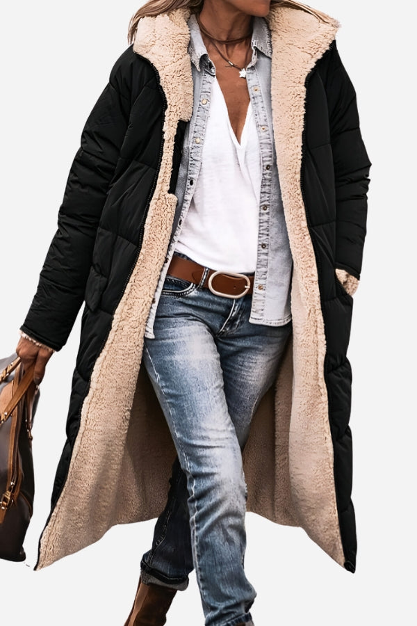 Women's Colette Reversible Sherpa Lined Jacket - Cozy & Warm