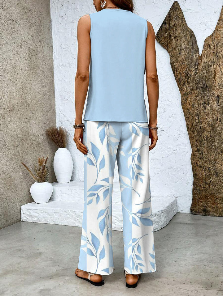 Women's Flowy Two-Piece Summer Set - Breezy & Elegant