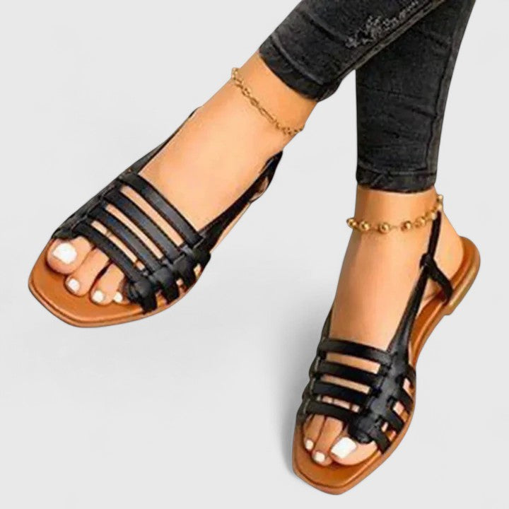 Women's Strappy Flat Sandals - Easy Style for Sunny Days