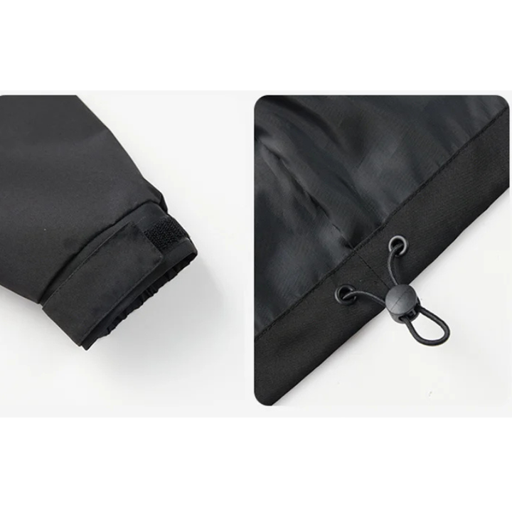 Men's Hooded Shell Jacket – Water-Resistant Lightweight Rain Jacket