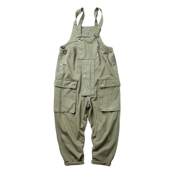 Women's Oversized Cotton Overalls with Large Pockets
