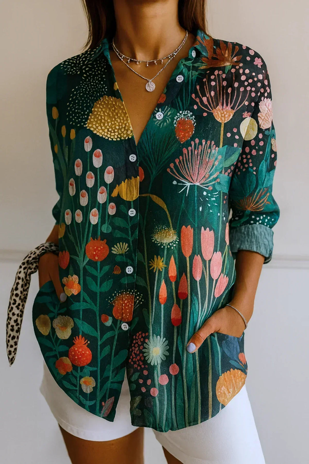 Women's Printed Blouse - Vibrant & Fade-Resistant for Everyday Style