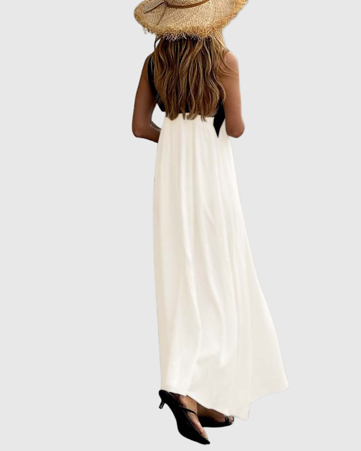 Women's Cross-Neck Dress - Effortless Summer Elegance