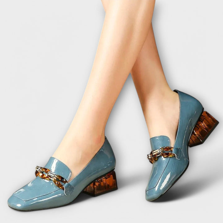 Women's Leather Loafers - Elegant Style for Office & Events