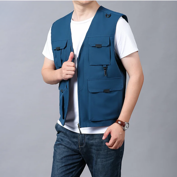 Women's Stylish Cargo Vest - Casual Layering Essential