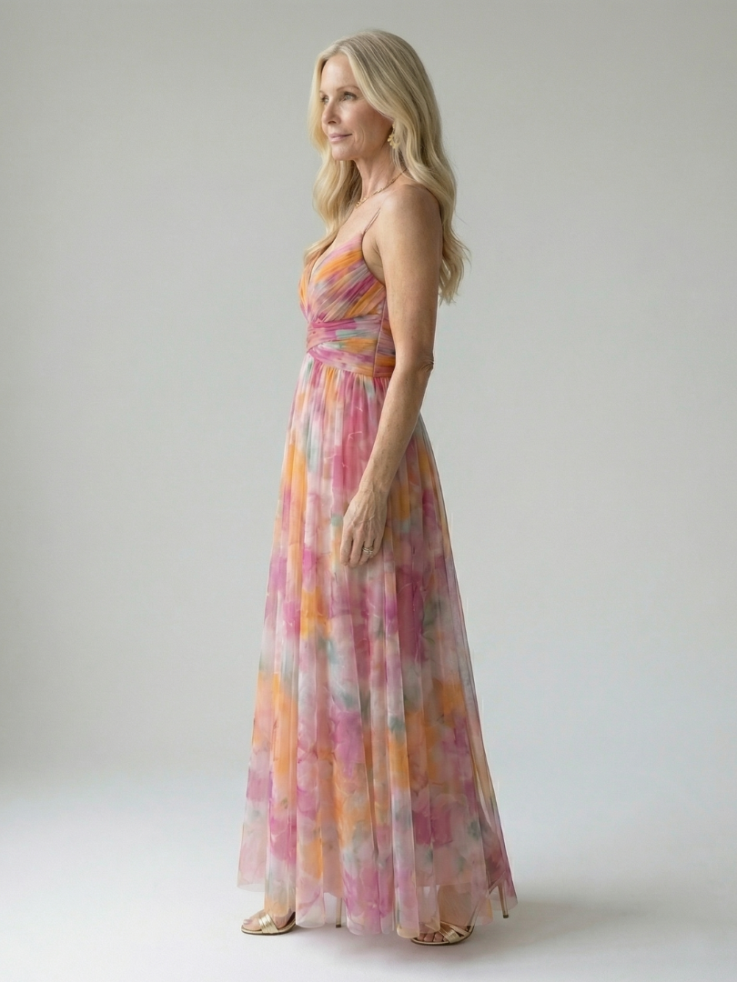 Women's Soft Wrap Maxi Dress – Flowing Silhouette for Warm Days