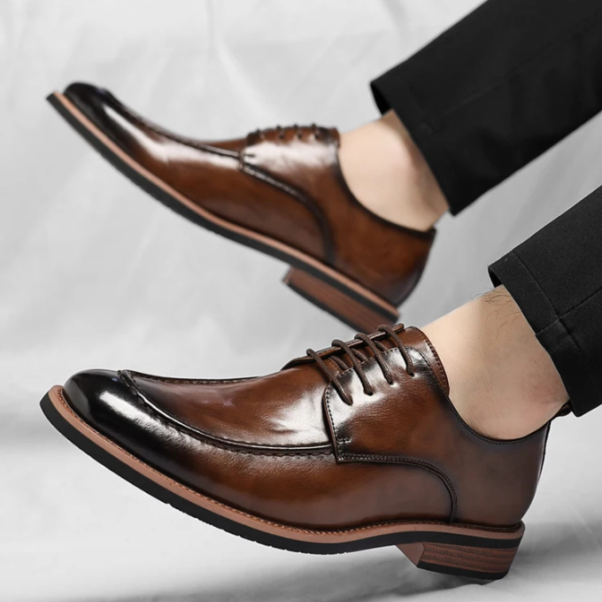 Men's Leather Derby Shoes – Smart Office & Formal Footwear