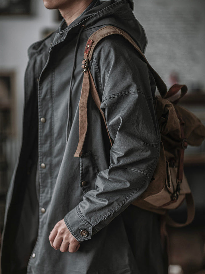 Men's Heavyweight Cotton Fishtail Parka - Vintage Military Inspired