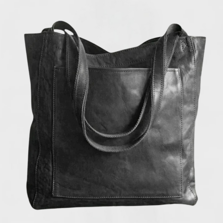 Women's Stylish Leather Bag - Spacious Compartments for Organization