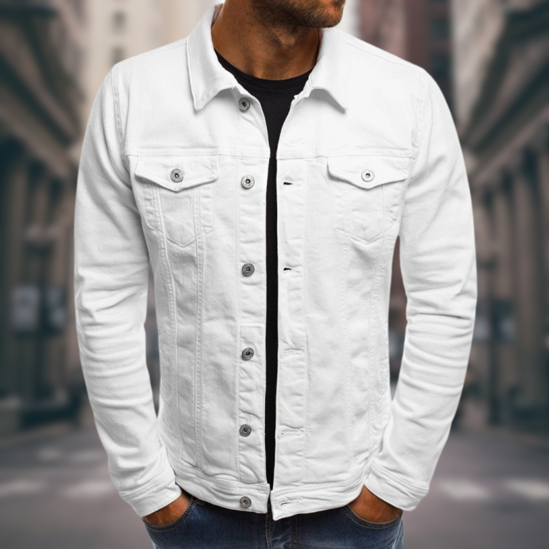 Men's Tailored Denim Jacket - Everyday Street Style