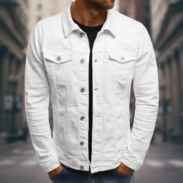 Men's Tailored Denim Jacket - Everyday Street Style