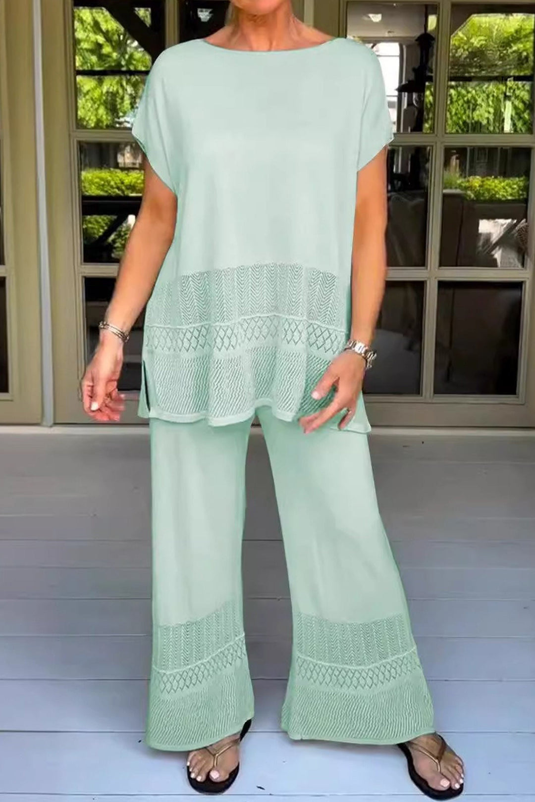 Women's Elodie Timeless Comfy Two-Piece Set - Everyday Elegance