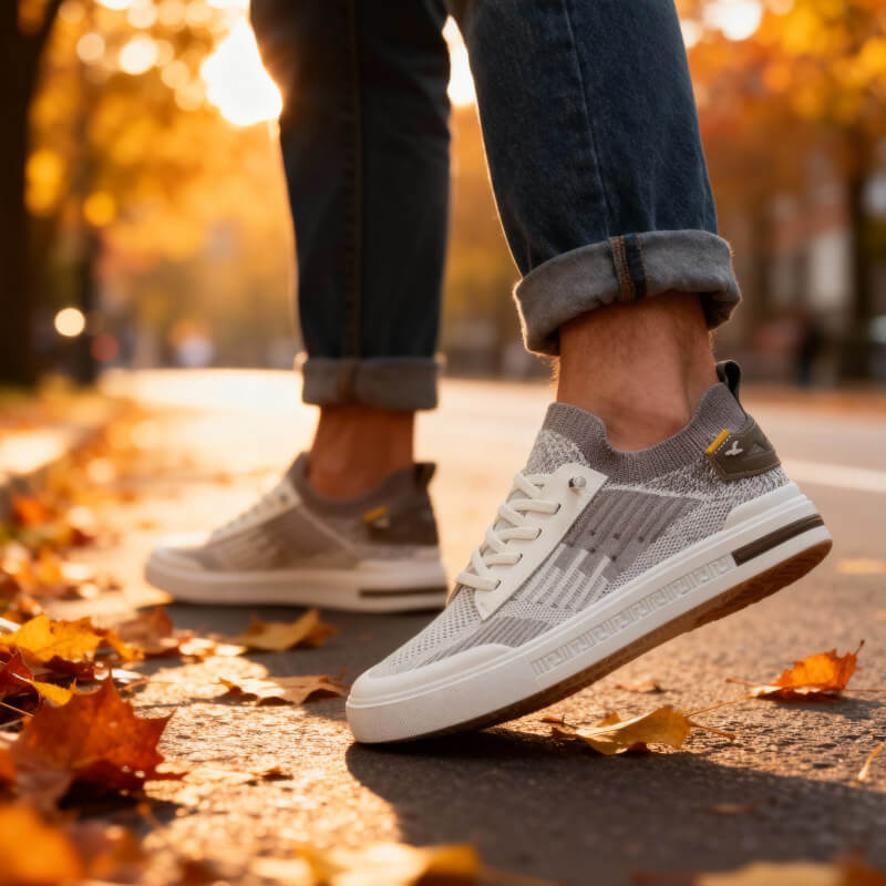 Men's Knit Trainers – Lightweight Cushioned Everyday Sneakers