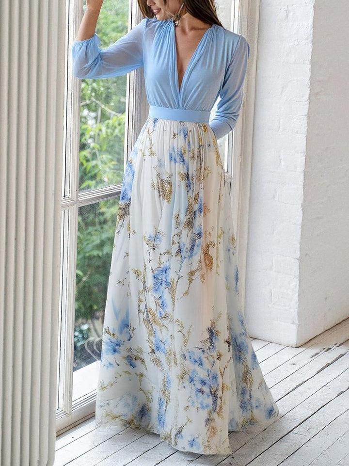 Women's Floral Maxi Dress - Elegant, Breathable Summer Style