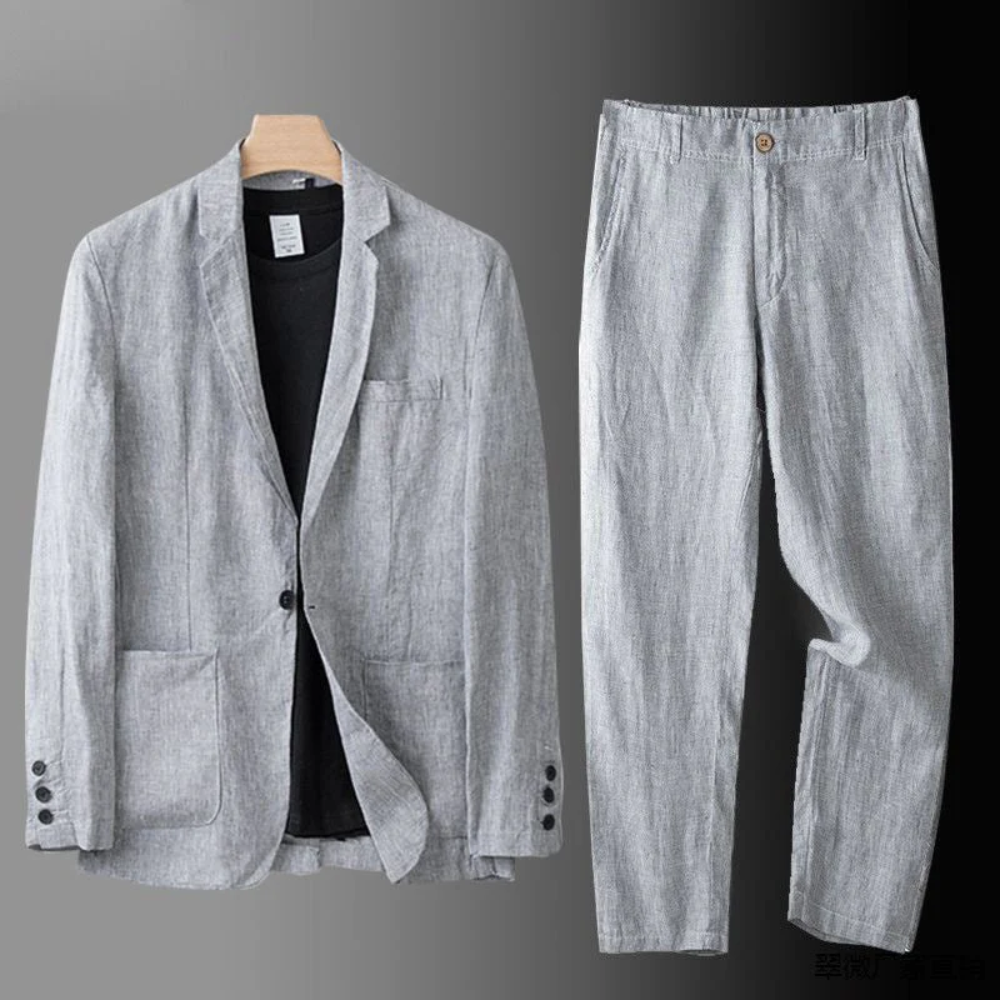Women's Favelli Linen Two-Piece Set - Elegant Summer Staple