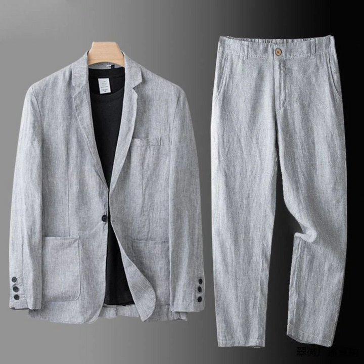 Women's Favelli Linen Two-Piece Set - Elegant Summer Staple