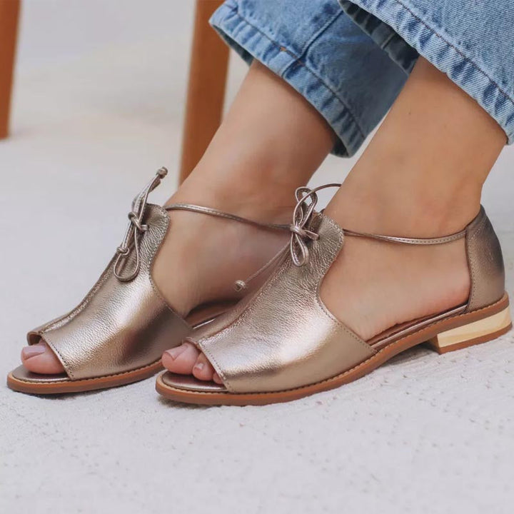 Women's Valeska Strap-Style Leather Sandals - Everyday Comfort