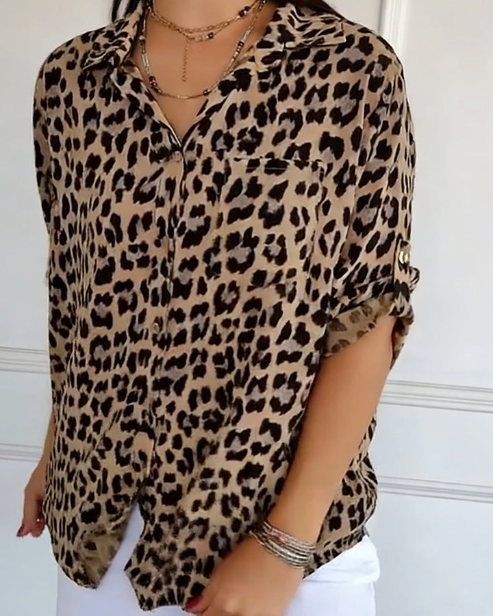 Women's Susan Leopard Print Blouse - Everyday Chic