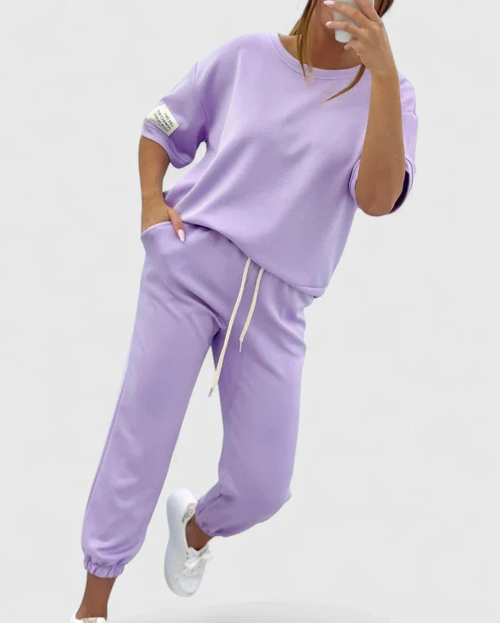 Women's Stacy Comfortable Two-Piece Set - Versatile Casual Outfit
