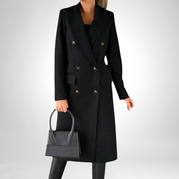 Women's Reversible Long Winter Coat - Two Looks, One Coat