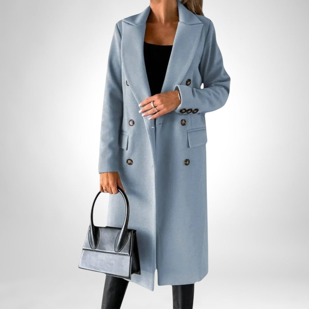 Women's Reversible Long Winter Coat - Two Looks, One Coat