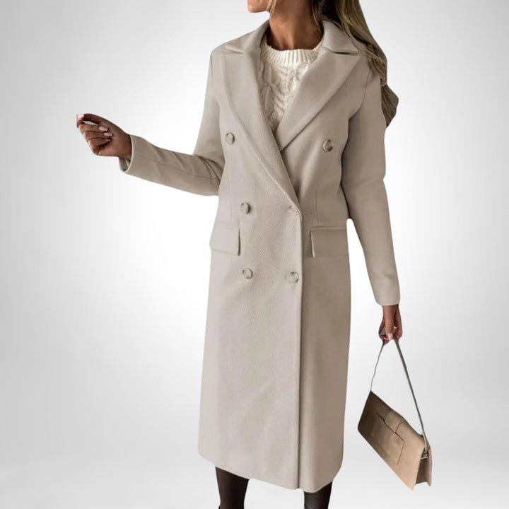 Women's Reversible Long Winter Coat - Two Looks, One Coat