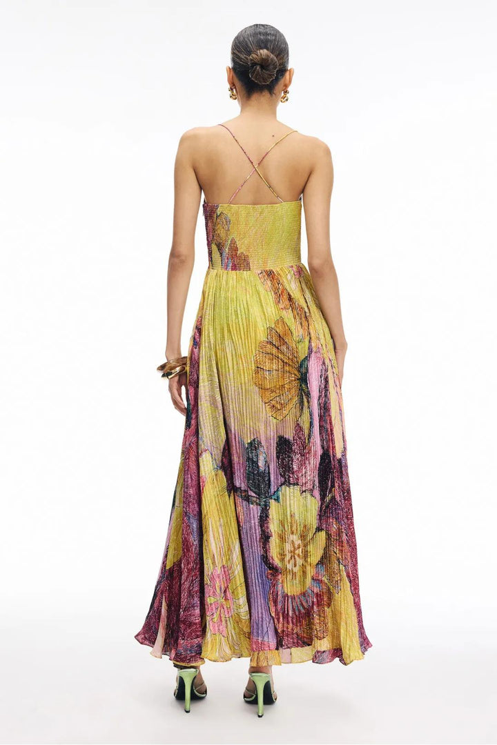 Women's Multi-tone Island Maxi Dress - Effortlessly Vibrant Summer