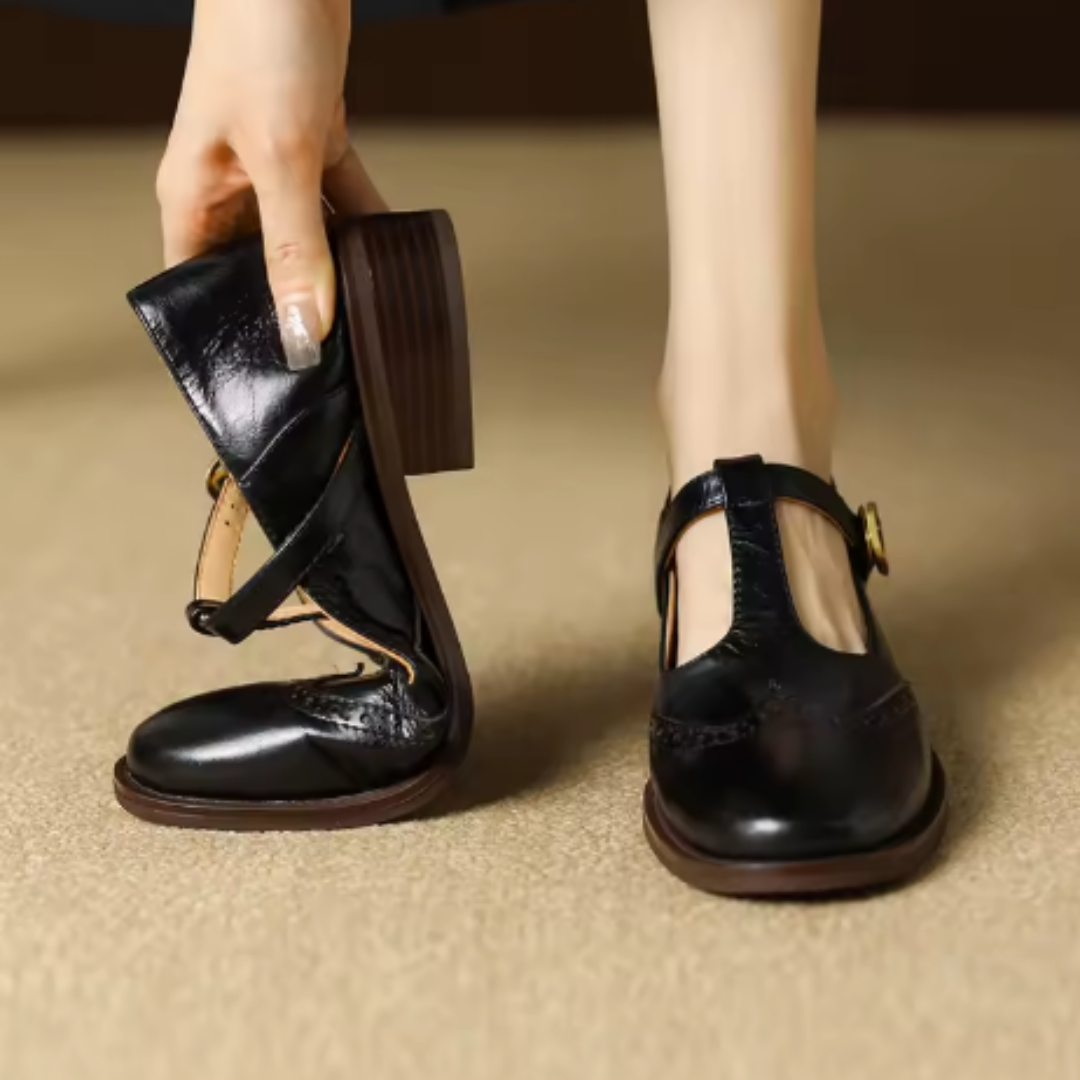 Women's Harper Vintage T-Strap Mary Jane Flats - Timeless Comfort