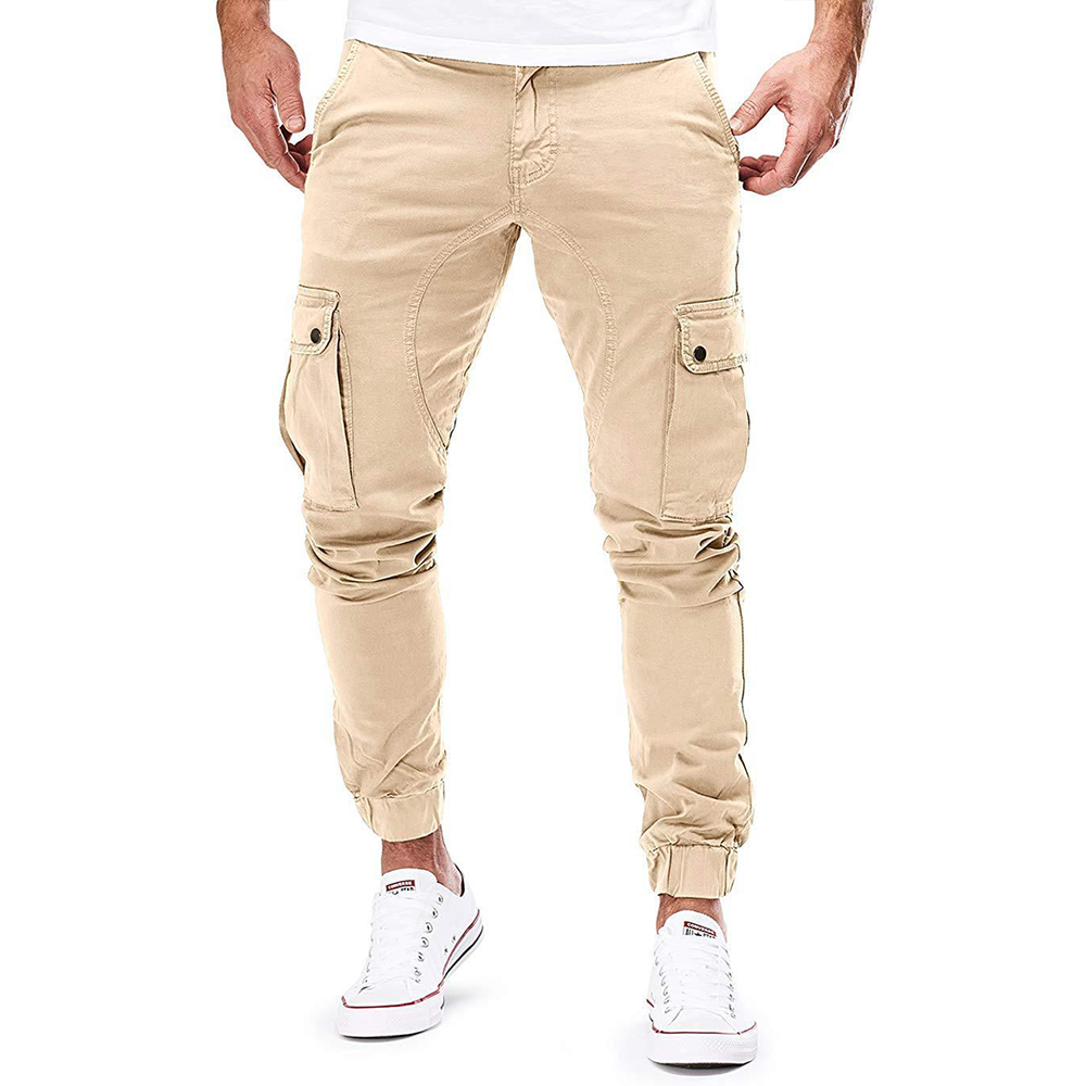 Men's Cargo Joggers – Stretch Cotton Blend Casual Trousers