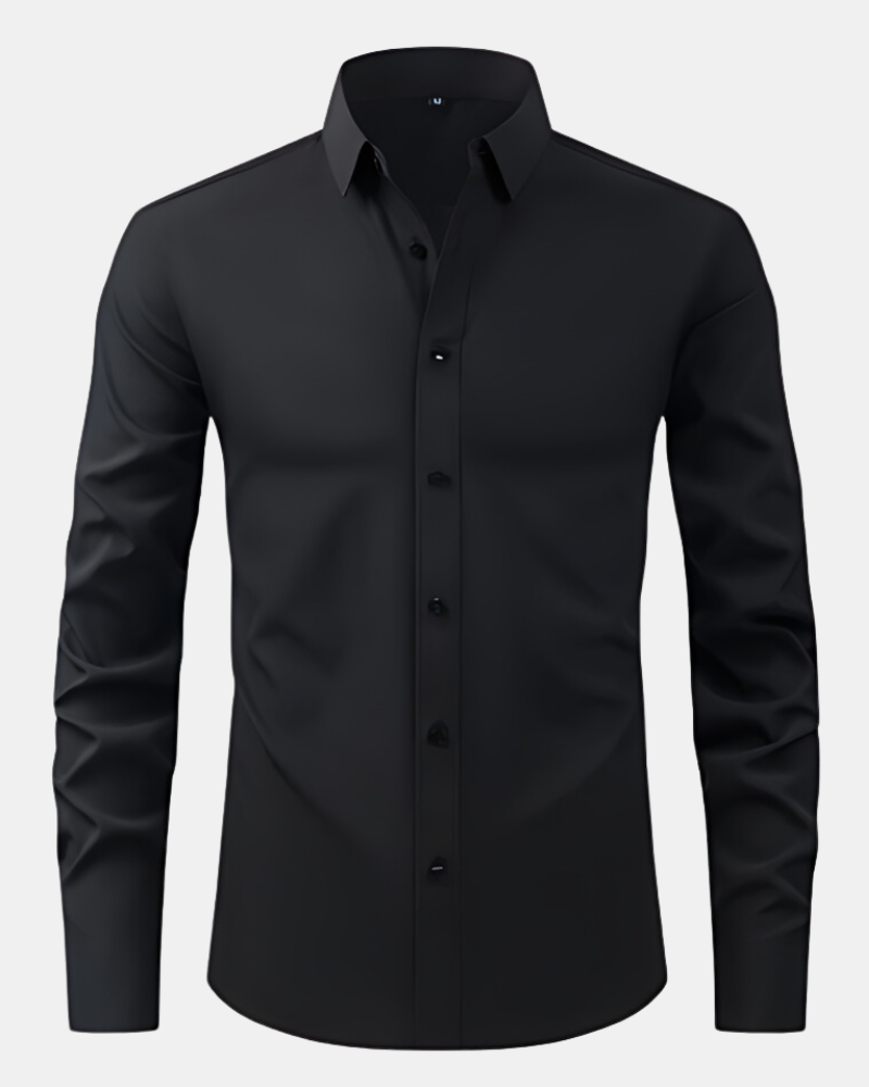 Men's Stretch Dress Shirt – Wrinkle-Resistant Office Shirt