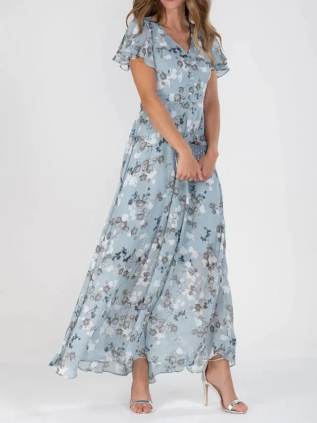 Women's Glamorous Belly-Covering Dress - Flattering and Confident