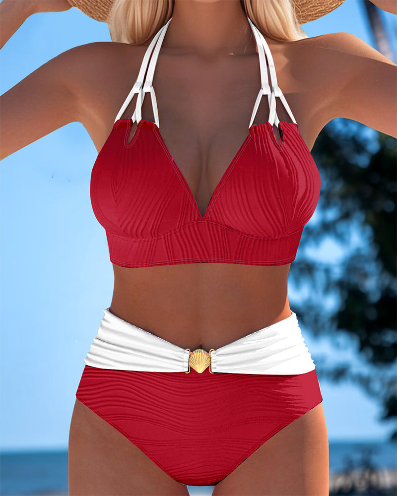 Women's Elegant Support Bikini Set - Chic Beach Style