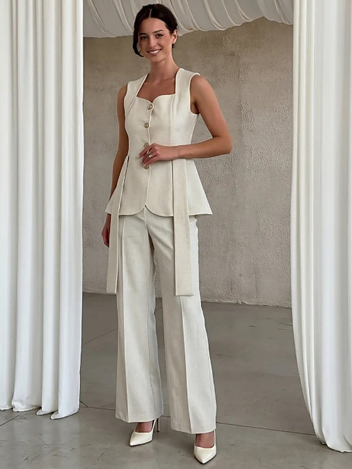 French Tailored Vest + Trousers Set
